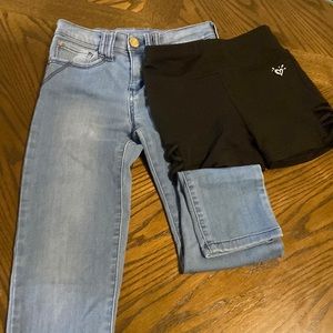 Jeans and shorts